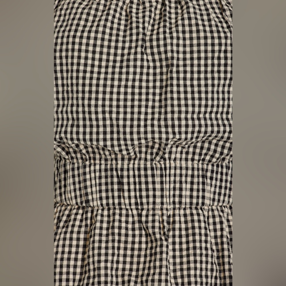 Posse Aurelia Strapless Gingham Cotton Top size L - Picture 4 of 10